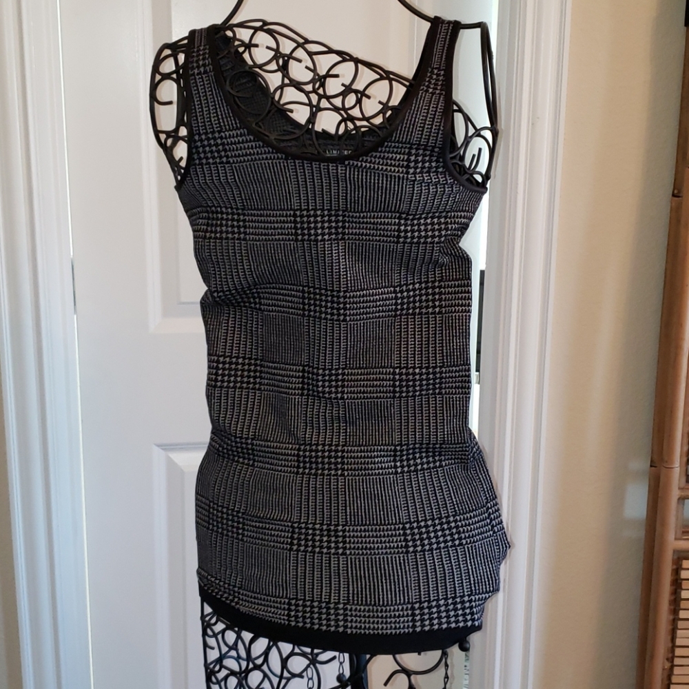 Houndstooth stretch tank/cami